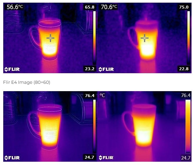 résolution caméra thermique