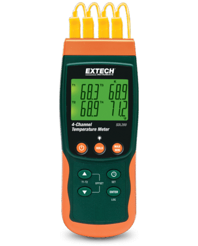 thermomètre enregistrement 4 canaux sdl200