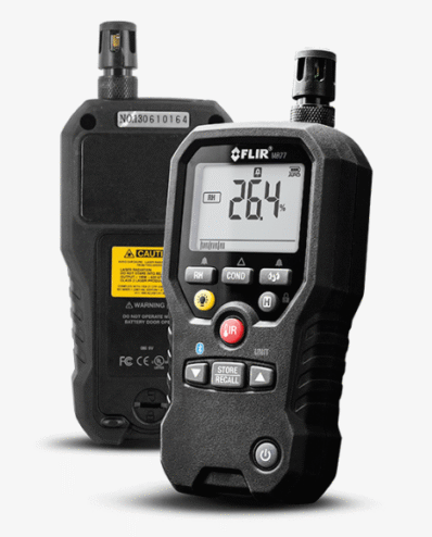 thermo hygromètre et humidimètre flir mr77